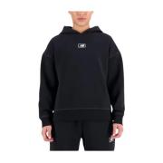 Zwarte Hoodie Sweatshirt New Balance , Black , Dames