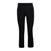 Zwarte Mini Flare Broek PT Torino , Black , Dames