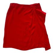 Rode gedrapeerde rok voor elegantie Dondup , Red , Dames