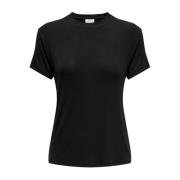 Dames Ronde Hals T-Shirt Jacqueline de Yong , Black , Dames