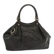 Pre-owned Canvas handbags Gucci Vintage , Black , Dames