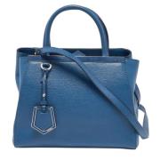 Pre-owned Leather totes Fendi Vintage , Blue , Dames