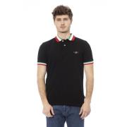 Tricolor Polo Shirt Baldinini , Black , Heren