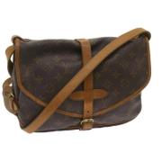 Pre-owned Canvas shoulder-bags Louis Vuitton Vintage , Brown , Dames