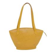 Pre-owned Leather shoulder-bags Louis Vuitton Vintage , Yellow , Dames