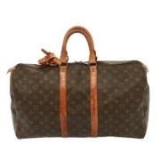 Pre-owned Canvas travel-bags Louis Vuitton Vintage , Brown , Unisex