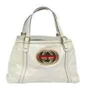 Pre-owned Canvas gucci-bags Gucci Vintage , White , Dames