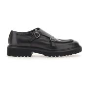 Platte Zwarte Schoenen Doucal's , Black , Heren