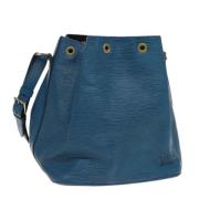 Pre-owned Leather shoulder-bags Louis Vuitton Vintage , Blue , Dames