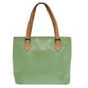 Pre-owned Leather totes Louis Vuitton Vintage , Green , Dames