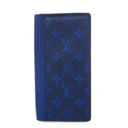 Pre-owned Canvas wallets Louis Vuitton Vintage , Blue , Dames