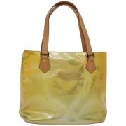 Pre-owned Leather totes Louis Vuitton Vintage , Yellow , Dames