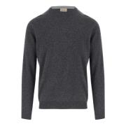 Grijze Wol Pullover Crew Neck Sweater Woolrich , Gray , Heren