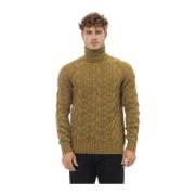 Dolcevita Sweater Lange Mouw Geribbelde Kraag Alpha Studio , Brown , H...