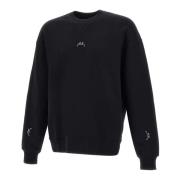 Zwarte Katoenen Sweatshirt met Mini Logos A-Cold-Wall , Black , Heren