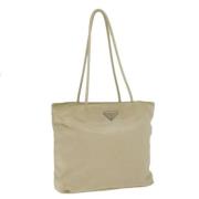 Pre-owned Nylon prada-bags Prada Vintage , Beige , Dames