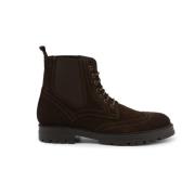 Biagio Suede Brown Laarzen Duca di Morrone , Brown , Heren