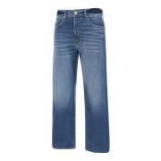 Jeans Straight Pre-owned 7 For All Mankind , Blue , Dames