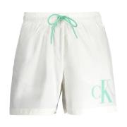 Heren Strand Boxershort Wit Calvin Klein , White , Heren