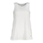 Amerikaanse Tanktop Wit Print Logo Fila , White , Dames