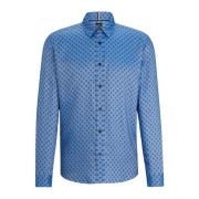 Heren Kent Kraag Overhemd Hugo Boss , Blue , Heren