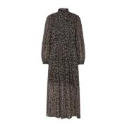 Gedrukte Jurk Isabel Marant , Black , Dames