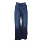 Vintage Wide Leg Denim Jeans Pinko , Blue , Dames