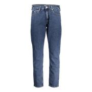 Denim Jeans Blauw Slim Fit Logo Tommy Hilfiger , Blue , Dames