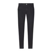 Navy Blauwe Slim Fit Broek Dolce & Gabbana , Blue , Heren