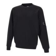 Zwarte Katoenen Sweatshirt met CP Lens C.p. Company , Black , Heren