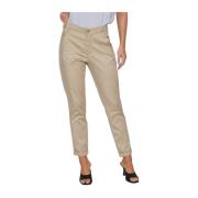 Dames Chino Broek Vila , Beige , Dames