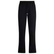 Katoenen sweatpants met strassdecoratie Patrizia Pepe , Black , Dames