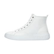 Witte Hoge Sneakers Invyte Guess , White , Dames