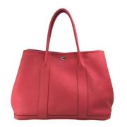 Pre-owned Leather totes Hermès Vintage , Red , Dames