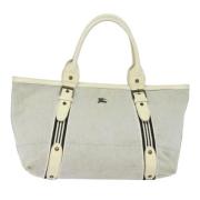 Pre-owned Canvas handbags Burberry Vintage , Beige , Dames