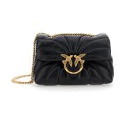 Zwarte Love Puff Mini Cl Tas Pinko , Black , Dames