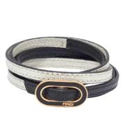 Pre-owned Leather bracelets Fendi Vintage , Black , Dames