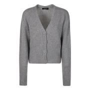 Stijlvolle Gebreide Cardigan voor Vrouwen Fabiana Filippi , Gray , Dam...