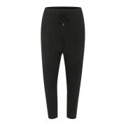 Relaxed Fit Sweatpants in Pitch Black Cream , Black , Dames