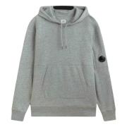 Hoodie met Lens Logo Detail C.p. Company , Gray , Heren