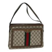 Pre-owned Leather gucci-bags Gucci Vintage , Beige , Dames