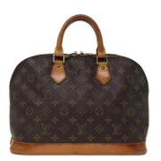 Pre-owned Canvas handbags Louis Vuitton Vintage , Brown , Dames