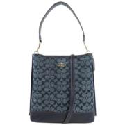 Pre-owned Canvas shoulder-bags Coach Pre-owned , Blue , Dames