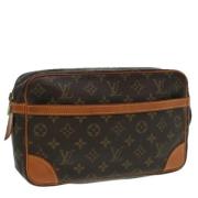 Pre-owned Canvas clutches Louis Vuitton Vintage , Brown , Dames