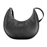 Zwarte schoudertas met verstelbare band Calvin Klein , Black , Dames