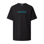 Geëmbosseerd Logo Heren T-shirt Calvin Klein , Black , Heren