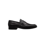 Heren Leren Mocassins Schoenen Calvin Klein , Black , Heren