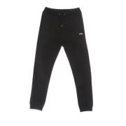 Zwarte Fleece Sweatpants Elastische Taille Fila , Black , Heren