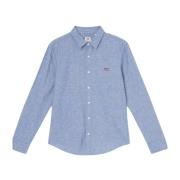 Batterij Slim Fit Herenshirt Levi's , Blue , Heren