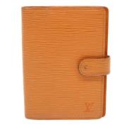 Pre-owned Leather home-office Louis Vuitton Vintage , Orange , Dames